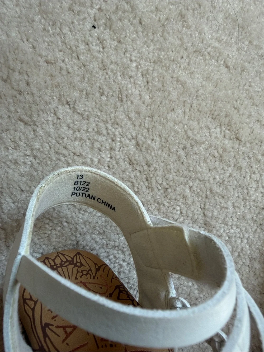 Girls' White Braided Strap Sandals with Cushioned Footbed